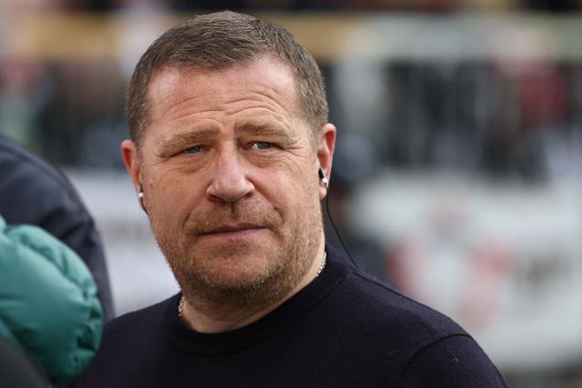Bayern Munich's sporting CEO Max Eberl is interviewed prior to the German first division Bundesliga football match between FC St Pauli and FC Bayern Munich in Hamburg, northern Germany, on April 11, 2026. (Photo by Ibo OT / AFP) / DFL REGULATIONS PROHIBIT ANY USE OF PHOTOGRAPHS AS IMAGE SEQUENCES AND/OR QUASI-VIDEO