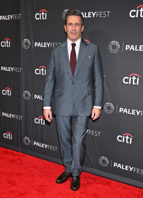 US actor Jon Hamm attends Apple TV's "Your Friends & Neighbors" screening at PaleyFest LA at the Dolby Theatre in Hollywood, California on April 11, 2026. (Photo by LISA O'CONNOR / AFP)
