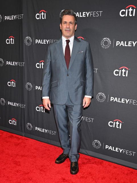 US actor Jon Hamm attends Apple TV's "Your Friends & Neighbors" screening at PaleyFest LA at the Dolby Theatre in Hollywood, California on April 11, 2026. (Photo by LISA O'CONNOR / AFP)