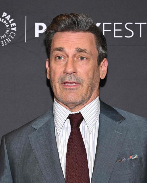 US actor Jon Hamm attends Apple TV's "Your Friends & Neighbors" screening at PaleyFest LA at the Dolby Theatre in Hollywood, California on April 11, 2026. (Photo by LISA O'CONNOR / AFP)