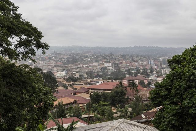 A general view of Bamenda, on April 12, 2026. (Photo by PATRICK MEINHARDT / AFP)