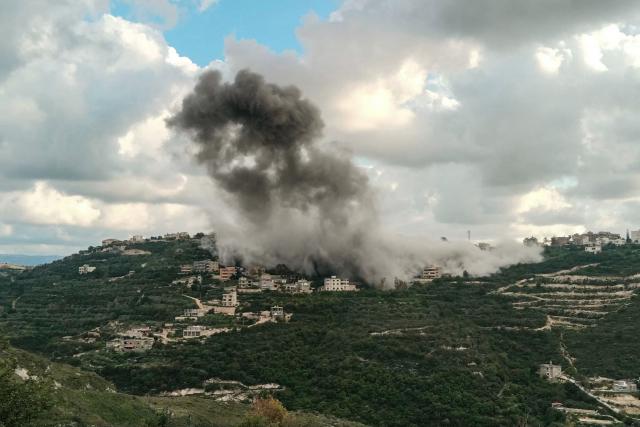Smoke rises from the site of an Israeli airstrike that targeted the southern Lebanese village of Deik Qanoun al-Nahr on April 12, 2026. Lebanon's health ministry said the death toll since the start of the war between Israel and Iran-backed Hezbollah is now 2,020. The new toll from the Lebanese health ministry includes 248 women, 165 children and 85 medical and emergency personnel killed, along with 6,436 people wounded since Lebanon was drawn into the Middle East war on March 2. (Photo by Kawnat HAJU / AFP)