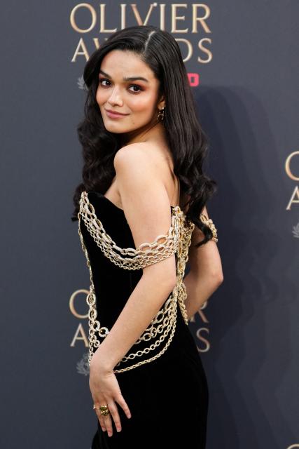 US actress Rachel Zegler poses on the green carpet upon arrival to attend The Olivier Awards at the Royal Albert Hall in central London on April 12, 2026. (Photo by CARLOS JASSO / AFP)