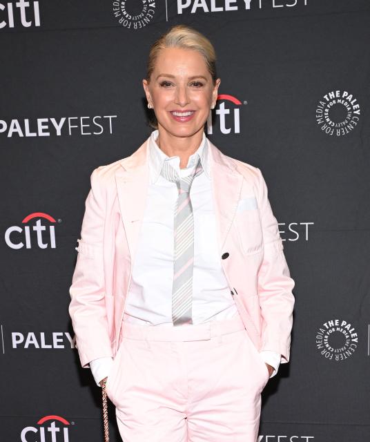 US actress Katherine LaNasa attends HBO's "The Pitt" screening at PaleyFest LA at the Dolby Theatre in Hollywood, California on April 12, 2026. (Photo by LISA O'CONNOR / AFP)