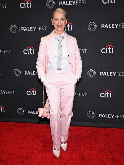 US actress Katherine LaNasa attends HBO's "The Pitt" screening at PaleyFest LA at the Dolby Theatre in Hollywood, California on April 12, 2026. (Photo by LISA O'CONNOR / AFP)
