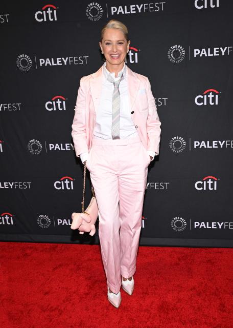 US actress Katherine LaNasa attends HBO's "The Pitt" screening at PaleyFest LA at the Dolby Theatre in Hollywood, California on April 12, 2026. (Photo by LISA O'CONNOR / AFP)