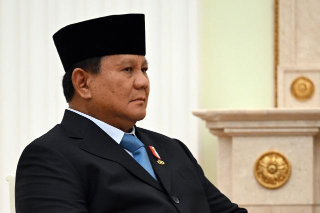 Indonesian President Prabowo Subianto attends a meeting with his Russian counterpart at the Kremlin in Moscow on April 13, 2026. (Photo by Igor IVANKO / POOL / AFP)