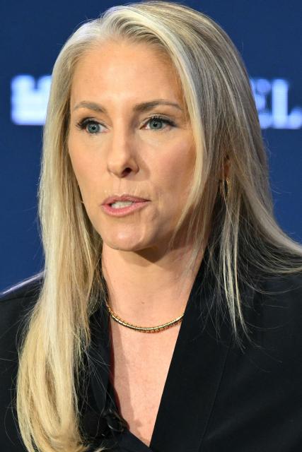 Kristin Peck, CEO, Zoetis speaks during the Semafor World Economy 2026 conference in Washington, DC, April 13, 2026. (Photo by Mandel NGAN / AFP)