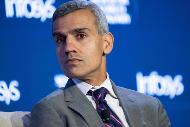 Kunal Kapoor, CEO of Morningstar, speaks during the Semafor World Economy 2026 conference in Washington, DC, on April 13, 2026. (Photo by SAUL LOEB / AFP)