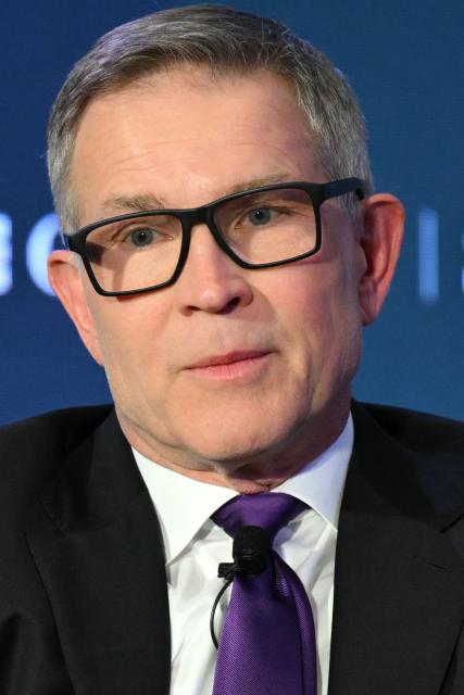 Roblox CEO David  Baszucki speaks during the Semafor World Economy 2026 Summit at a hotel in Washington, DC, on April 13, 2026. (Photo by Mandel NGAN / AFP)