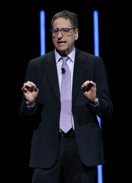 Chairperson of Sony Pictures Entertainment Motion Picture Group Tom Rothman speaks onstage during the Sony Pictures Entertainment Presentation & Opening Night at CinemaCon at The Colosseum at Caesars Palace on April 13, 2026 in Las Vegas, Nevada. (Photo by VALERIE MACON / AFP)