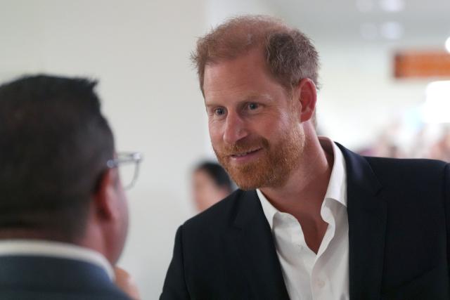Britain's Prince Harry, Duke of Sussex, visits at the Royal Children's Hospital in Melbourne on April 14, 2026. (Photo by Jonathan Brady / POOL / AFP)