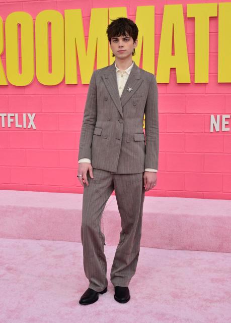 US actor Aidan Langford attends Netflix's "Roommates" premiere at the Egyptian Theater in Los Angeles, on April 13, 2026. (Photo by Frederic J. BROWN / AFP)