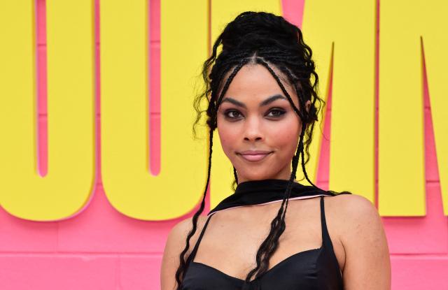 US actress Bella Murphy attends Netflix's "Roommates" premiere at the Egyptian Theater in Los Angeles, on April 13, 2026. (Photo by Frederic J. BROWN / AFP)