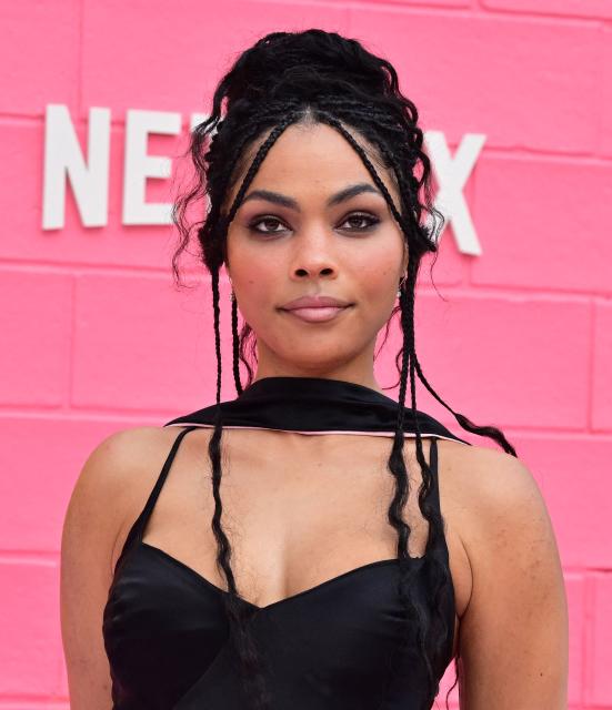 US actress Bella Murphy attends Netflix's "Roommates" premiere at the Egyptian Theater in Los Angeles, on April 13, 2026. (Photo by Frederic J. BROWN / AFP)