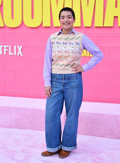 Actor Tess Aubert attends Netflix's "Roommates" premiere at the Egyptian Theater in Los Angeles, on April 13, 2026. (Photo by Frederic J. BROWN / AFP)