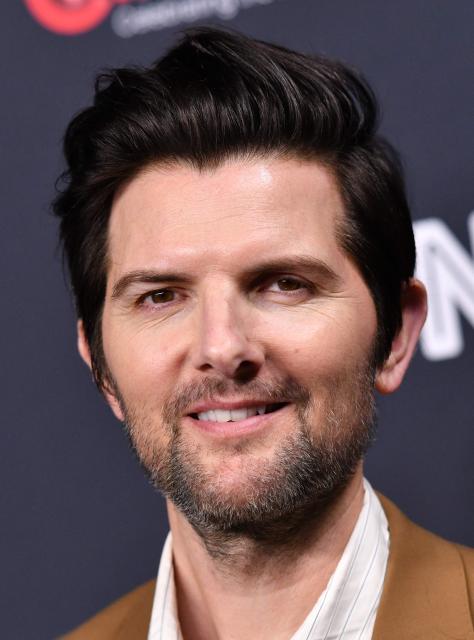 US actor Adam Scott promotes the upcoming film "Hokum" during NEON's photocall at The Colosseum at Caesar's Palace in Las Vegas, Nevada, on April 14, 2026. (Photo by Chris Delmas / AFP)