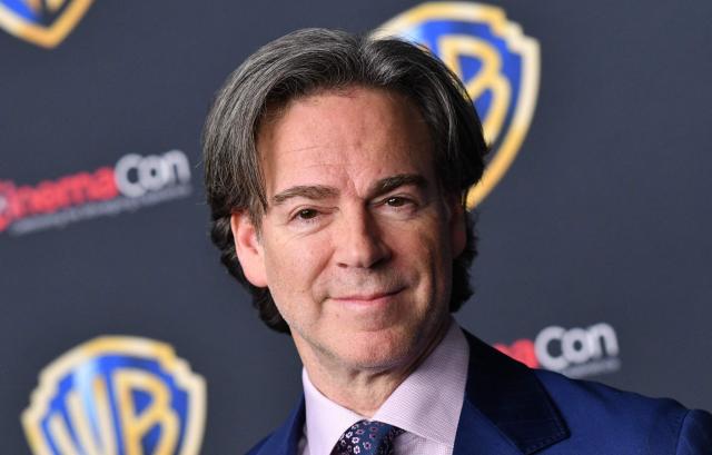 British producer Peter Safran promotes the upcoming film “Supergirl” during the Warner Bros photocall at the Colosseum at Caesar’s Palace in Las Vegas, Nevada, on April 14, 2026. (Photo by Chris Delmas / AFP)