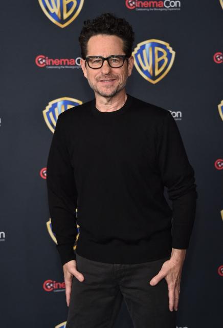 US director J.J. Abrams promotes his upcoming film “The Great Beyond” during the Warner Bros photo call during CinemaCon at The Colosseum at Caesars Palace on April 14, 2026 in Las Vegas, Nevada. (Photo by Chris Delmas / AFP)