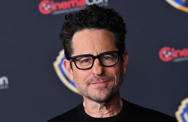 US director J.J. Abrams promotes his upcoming film “The Great Beyond” during the Warner Bros photo call during CinemaCon at The Colosseum at Caesars Palace on April 14, 2026 in Las Vegas, Nevada. (Photo by Chris Delmas / AFP)