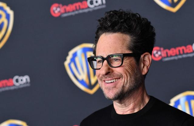 US director J.J. Abrams promotes his upcoming film “The Great Beyond” during the Warner Bros photo call during CinemaCon at The Colosseum at Caesars Palace on April 14, 2026 in Las Vegas, Nevada. (Photo by Chris Delmas / AFP)