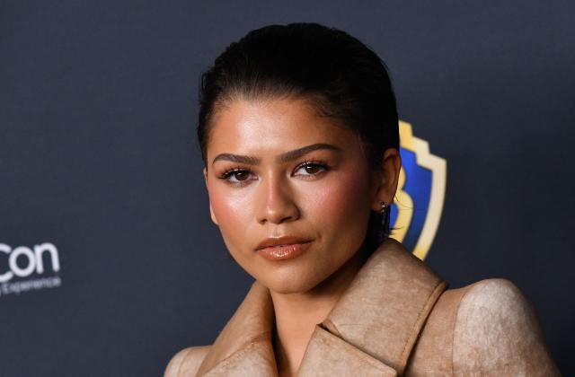 US actress Zendaya promotes the upcoming film “Dune: Part Three” during the Warner Bros photo call during CinemaCon at The Colosseum at Caesars Palace  in Las Vegas, Nevada, on April 14, 2026. (Photo by Chris Delmas / AFP)