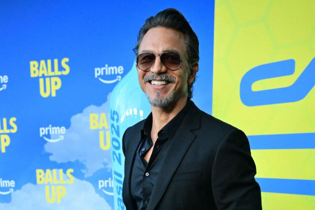 US actor Benjamin Bratt attends the premiere of Amazon MGM's "Balls Up" at Harmony Gold in Los Angeles on April 14, 2026. (Photo by Frederic J. Brown / AFP)