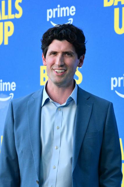 US film producer Andrew Muscato attends the premiere of Amazon MGM's "Balls Up" at Harmony Gold in Los Angeles on April 14, 2026. (Photo by Frederic J. Brown / AFP)