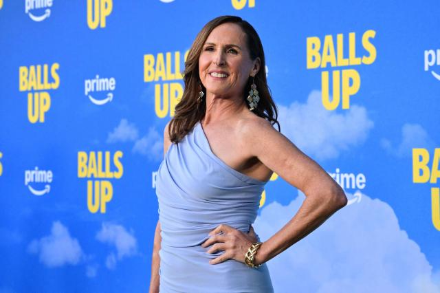 US actress Molly Shannon attends the premiere of Amazon MGM's "Balls Up" at Harmony Gold in Los Angeles on April 14, 2026. (Photo by Frederic J. Brown / AFP)