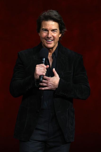 US actor Tom Cruise promotes the upcoming film "Digger" during the Warner Bros presentation at CinemaCon at The Colosseum at Caesars Palace on April 14, 2026 in Las Vegas, Nevada. (Photo by VALERIE MACON / AFP)