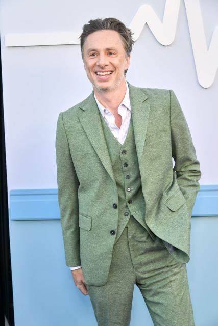 US actor Zach Braff attends the "Scrubs" official Emmy FYC event at the Television Academy Saban Media Center in North Hollywood, California on April 14, 2026. (Photo by Unique Nicole / AFP)