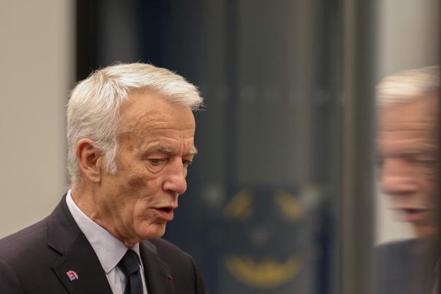 French union Movement of the Enterprises of France (MEDEF) President Patrick Martin arrives to hold a press conference on MEDEF’s initiatives ahead of the 2027 presidential election, in Paris on April 15, 2026. (Photo by Alain JOCARD / AFP)