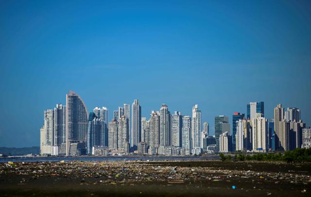 View of the skyscrapers of the upscale Punta Paitilla neighborhood, one of the main residential and financial hubs of Panama City, on April 15, 2026. (Photo by Martin BERNETTI / AFP)
