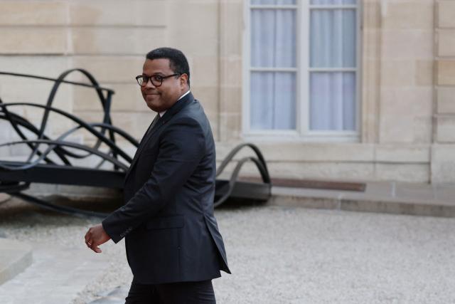 Founder, chairman and CEO of Meridiam Thierry Deau arrives at a state banquet held in honour of Mauritania's President at the Elysee Presidential Palace in Paris on April 15, 2026. (Photo by Ludovic MARIN / AFP)