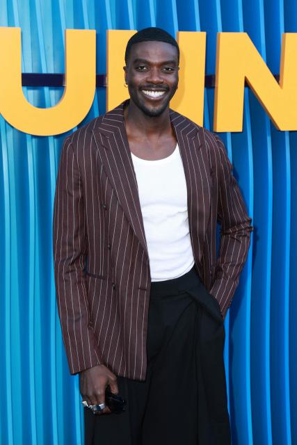 US actor Duby Maduegbunam attends the premiere of Netflix's "Running Point," Season 2, at the Egyptian Theatre in Hollywood on April 15, 2026. (Photo by Patrick T. Fallon / AFP)