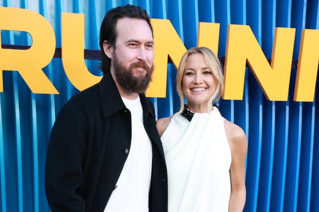 US actress Kate Hudson (R) and partner US musician Danny Fujikawa attend the premiere of Netflix's "Running Point," Season 2, at the Egyptian Theatre in Hollywood on April 15, 2026. (Photo by Patrick T. Fallon / AFP)
