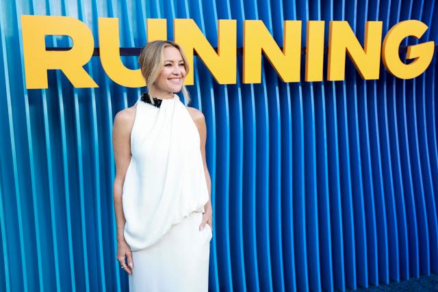 US actress Kate Hudson attends the premiere of Netflix's "Running Point," Season 2, at the Egyptian Theatre in Hollywood on April 15, 2026. (Photo by Patrick T. Fallon / AFP)