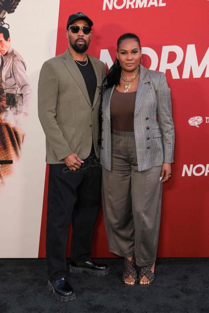 US rapper Robert Fitzgerald Diggs, also known as RZA (L), and his wife Talani Rabb attend the Los Angeles premiere of Magnolia Pictures' "Welcome to Normal" at the Hollywood American Legion Post 43 in Los Angeles on April 15, 2026. (Photo by Etienne Laurent / AFP)
