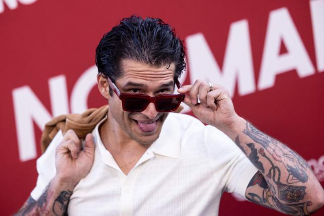 US actor and musician Tyler Posey attends the Los Angeles premiere of Magnolia Pictures' "Welcome to Normal" at the Hollywood American Legion Post 43 in Los Angeles on April 15, 2026. (Photo by Etienne Laurent / AFP)