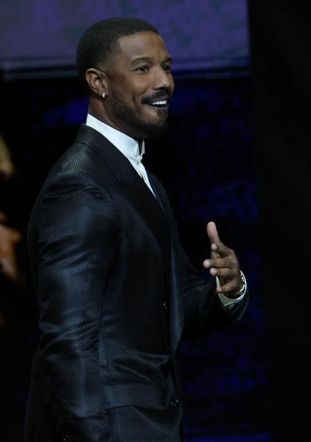 US actor Michael B. Jordan promotes the upcoming film "The Thomas Crown Affair" during the Amazon MGM Studios presentation at CinemaCon at The Colosseum at Caesars Palace on April 15, 2026 in Las Vegas, Nevada. (Photo by VALERIE MACON / AFP)