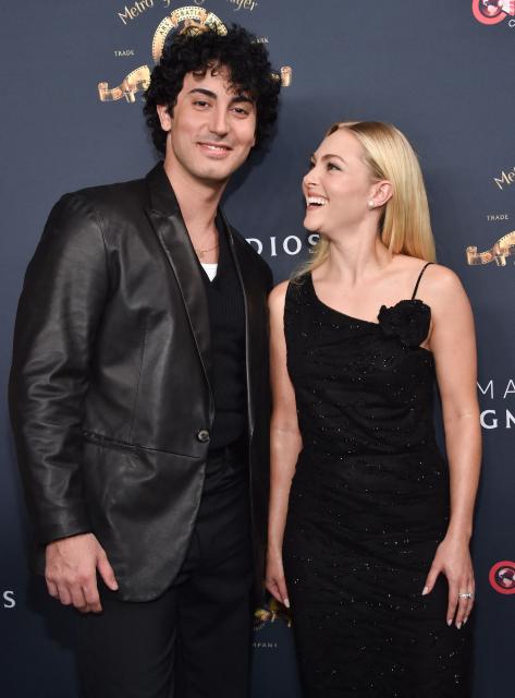 US actors Annasophia Robb (R) and Anthony Ippolito promote the upcoming film “I Play Rocky” during the Amazon MGM Studios photo call during CinemaCon at The Colosseum at Caesars Palace on April 15, 2026 in Las Vegas, Nevada. (Photo by Chris Delmas / AFP)