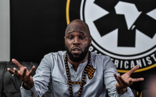 (FILES) French anti-colonial activist Kemi Seba addresses a press conference on June 26, 2020 in Paris. Police in South Africa said Thursday they had arrested anti-Western activist Kemi Seba wanted in Benin for "inciting rebellion" after he supported a foiled coup in December.
Preparations were being made for Seba's extradition after his arrest with his son on April 13, 2026 the police said in a statement. 
Seba, whose real name is Stellio Gilles Robert Capo Chichi, heads the NGO Pan-Africanist Emergency and is known for his radical tirades against France and African governments allied with Paris. (Photo by STEPHANE DE SAKUTIN / AFP)