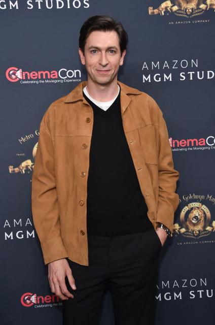 US actor Nicholas Braun promotes the upcoming film “Spaceballs: The New One” during the Amazon MGM Studios photo call during CinemaCon at The Colosseum at Caesars Palace on April 15, 2026 in Las Vegas, Nevada. (Photo by Chris Delmas / AFP)