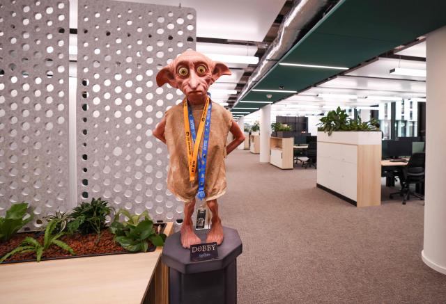 Offices of retail company Amazon Germany's new headquarter building are pictured on April 16, 2026 in Munich. Amazon has had its German headquarters in Bavaria in various offices for nearly 30 years and employs over 6,000 people there. (Photo by AFP)