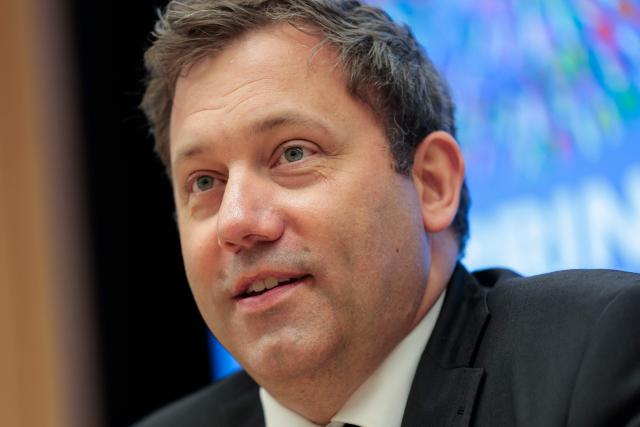 German Finance Minister and Vice Chancellor Lars Klingbeil attends a meeting of the World Bank Development Committee during the 2026 IMF and World Bank Group Spring Meetings in Washington, DC, on April 16, 2026. (Photo by Kent Nishimura / AFP)