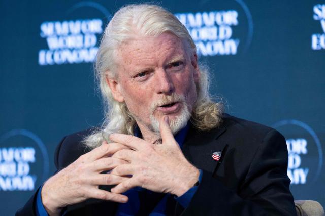 Dan Clancy, CEO of Twitch, speaks during the Semafor World Economy 2026 conference in Washington, DC, on April 16, 2026. (Photo by SAUL LOEB / AFP)