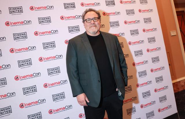 US actor/filmmaker Jon Favreau attends the Creative Community Lunch Program at Caesars Palace during CinemaCon, the official convention of Cinema United, on April 16, 2026, in Las Vegas, Nevada. (Photo by Valerie MACON / AFP)