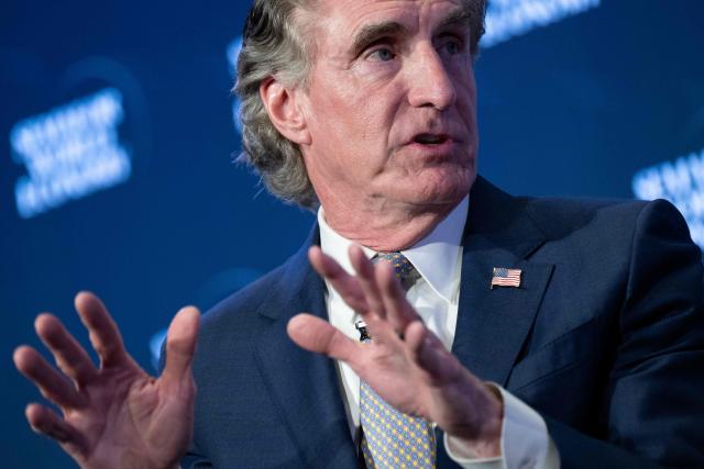 US Interior Secretary Doug Burgum speaks during the 2026 Semafor World Economy conference in Washington, DC, on April 16, 2026. (Photo by SAUL LOEB / AFP)