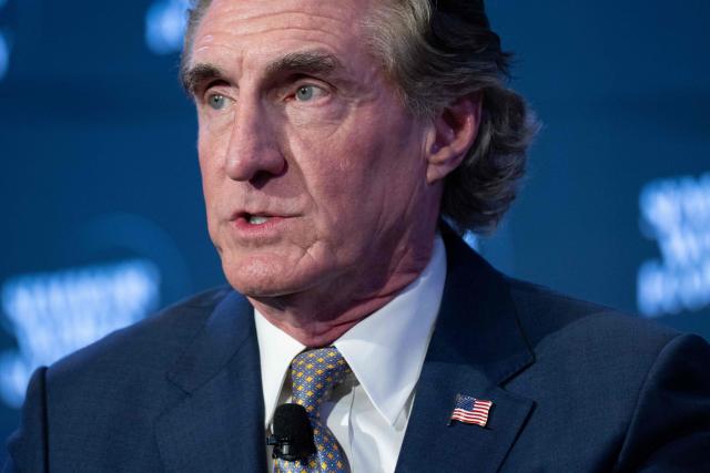 US Interior Secretary Doug Burgum speaks during the 2026 Semafor World Economy conference in Washington, DC, on April 16, 2026. (Photo by SAUL LOEB / AFP)