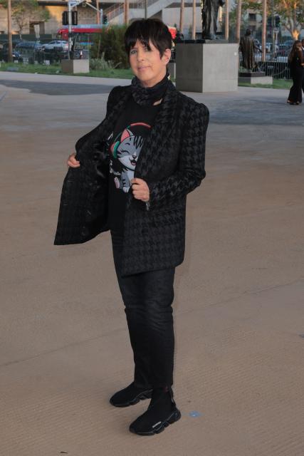 US songwriter Diane Warren attends the Los Angeles County Museum of Art's (LACMA) opening gala for the David Geffen Galleries at LACMA in Los Angeles, on April 16, 2026. (Photo by Etienne LAURENT / AFP)